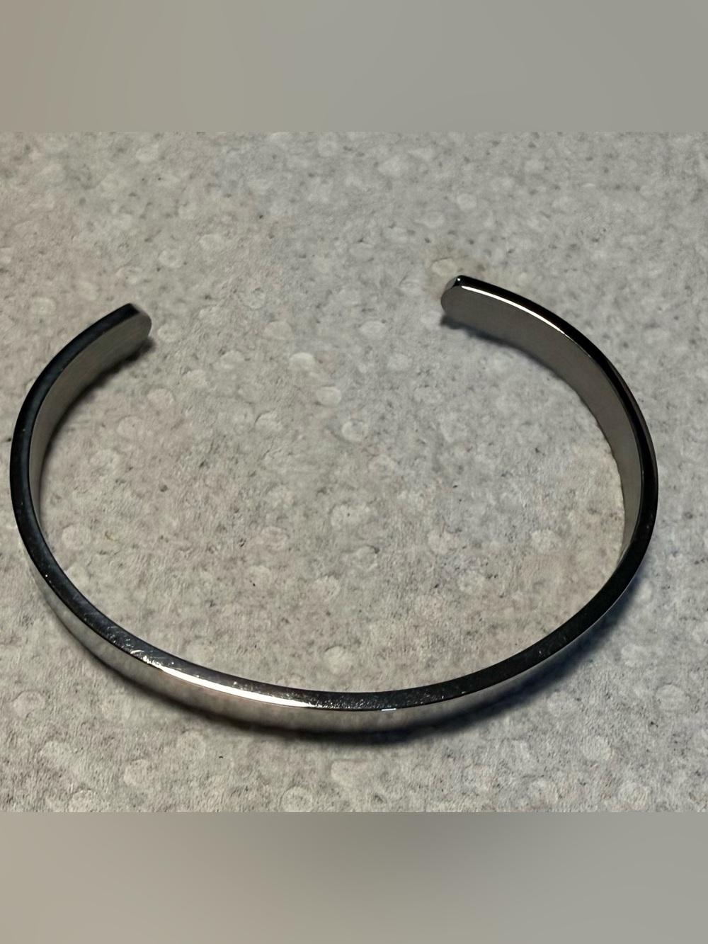 Women's Stainless Steel Silver-Tone Minimalist Cuff Bracelet